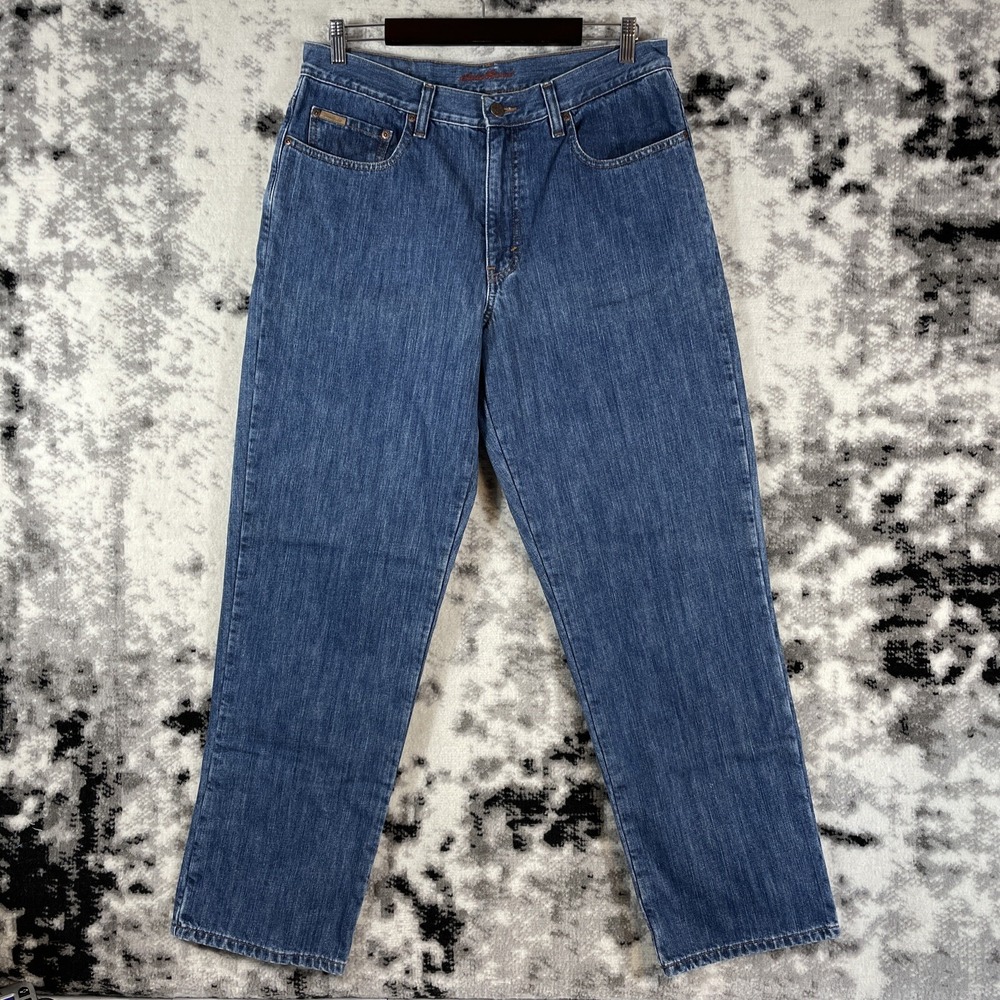 Eddie Bauer Jeans Mens Size 33 Genuine Relaxed Straight Leg Cotton Comfort